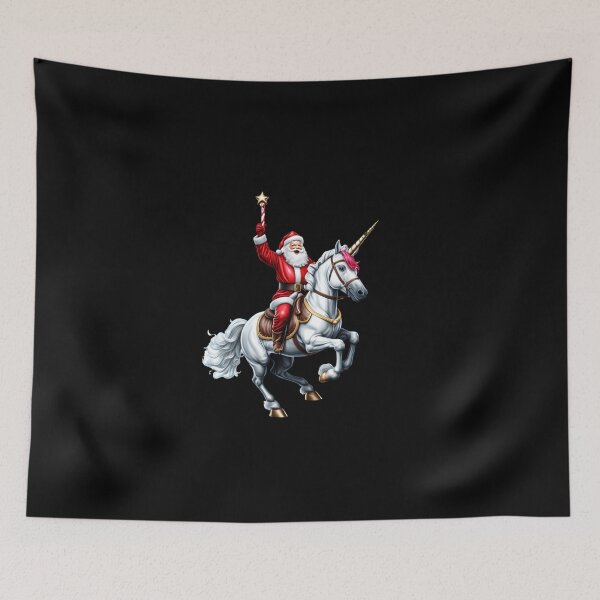 Item preview, Santa Riding Unicorn designed and sold by Itsheartshop.
