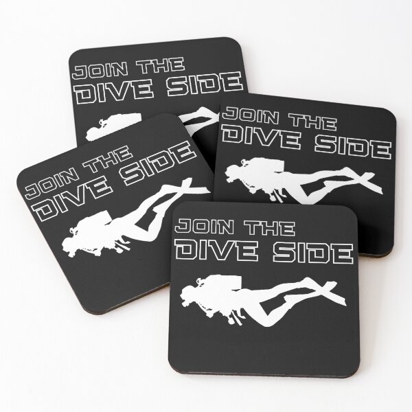 Item preview, join the dive side, simple graphics for diving addict designed and sold by in-leggings.