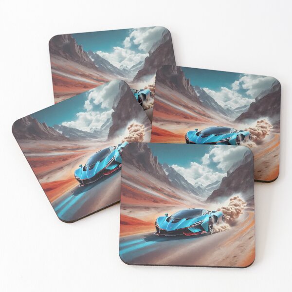 Item preview, Speed Paintings: Digital Art That Captures the Essence of Cars Racing Among Luminous Clouds. designed and sold by Artedig.