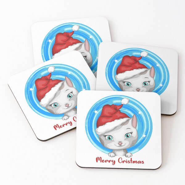 Item preview, Christmas cute cartoon cat designed and sold by Art-Ilustration.