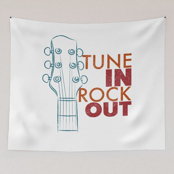 Item preview, Tune in, Rock out!, Line Art of Acoustic Guitar designed and sold by CJansuebsri.