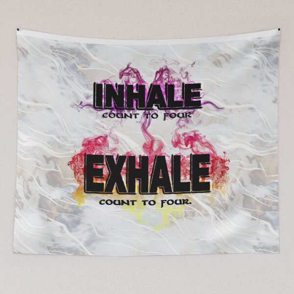 Item preview, Inhale Exhale (Black text) designed and sold by 86248Diamond.