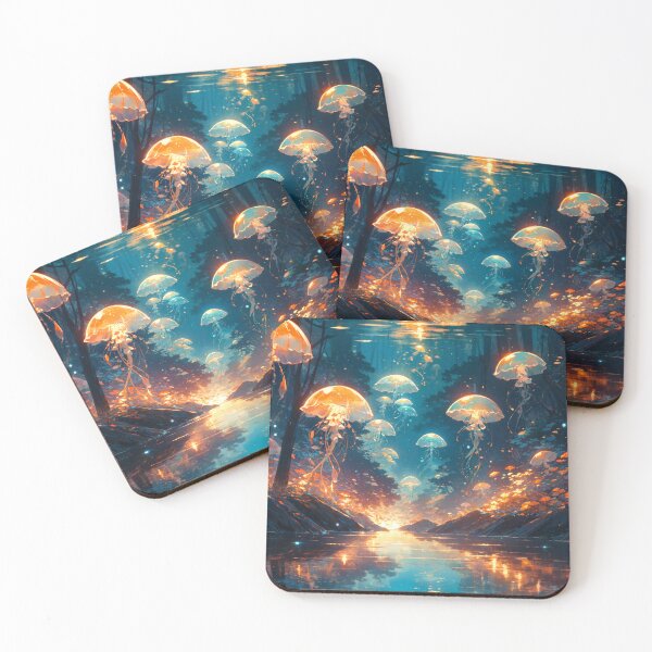 Item preview, Fantasy Jellyfish Forest designed and sold by PaperAI.