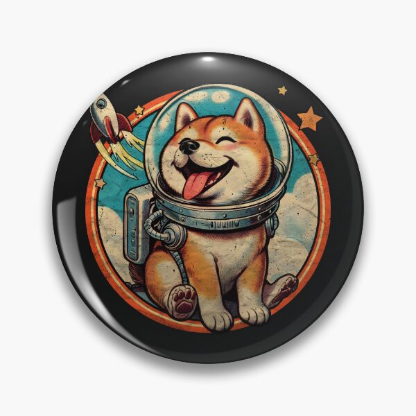 Item preview, Astronaut Shiba Inu smiling goes to space art. designed and sold by Walkcircle.
