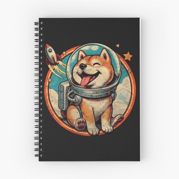 Item preview, Astronaut Shiba Inu smiling goes to space art. designed and sold by Walkcircle.