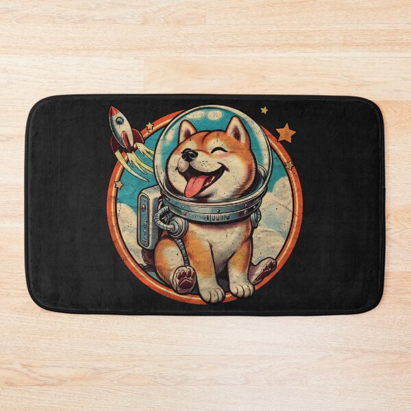 Item preview, Astronaut Shiba Inu smiling goes to space art. designed and sold by Walkcircle.