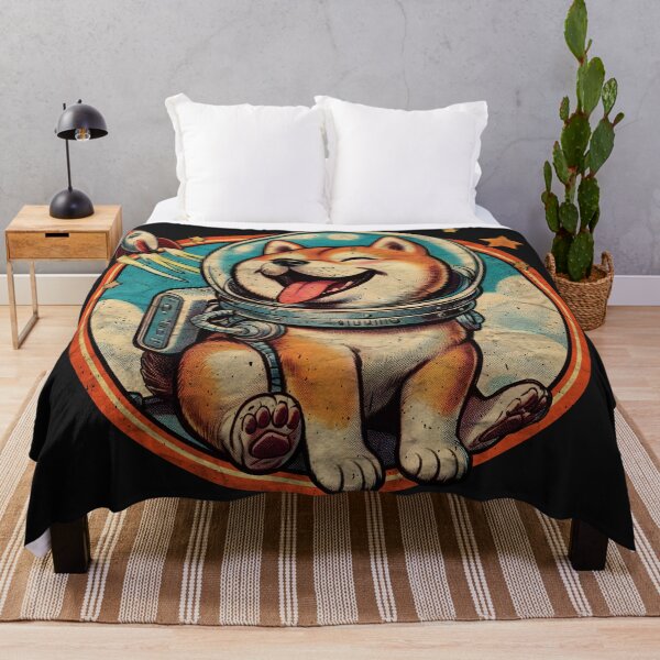 Item preview, Astronaut Shiba Inu smiling goes to space art. designed and sold by Walkcircle.