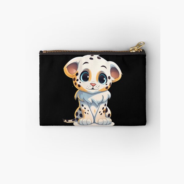 Item preview, White Albino Cheetah Cub Cute Illustration  designed and sold by NBSStore.