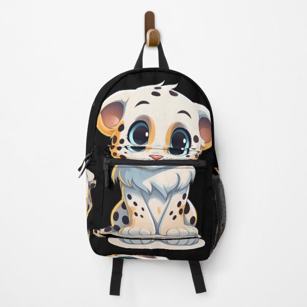 Item preview, White Albino Cheetah Cub Cute Illustration  designed and sold by NBSStore.