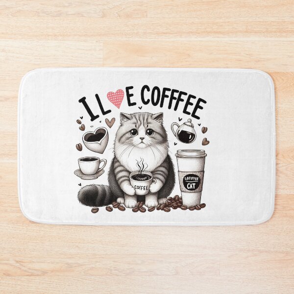 Item preview, This cute cat loves coffee. designed and sold by fotoryum.