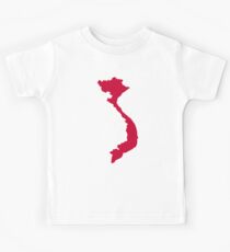 Vietnam Karte Kinder T-Shirt