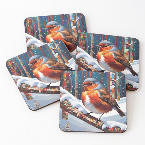 Item preview, Robin Redbreast 04 -Chic Robin Collage designed and sold by Artekinium.