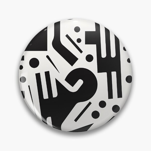 Item preview, Monochrome Geometry - Bold Abstract Shapes in Black and White designed and sold by PaintbrushPlace.