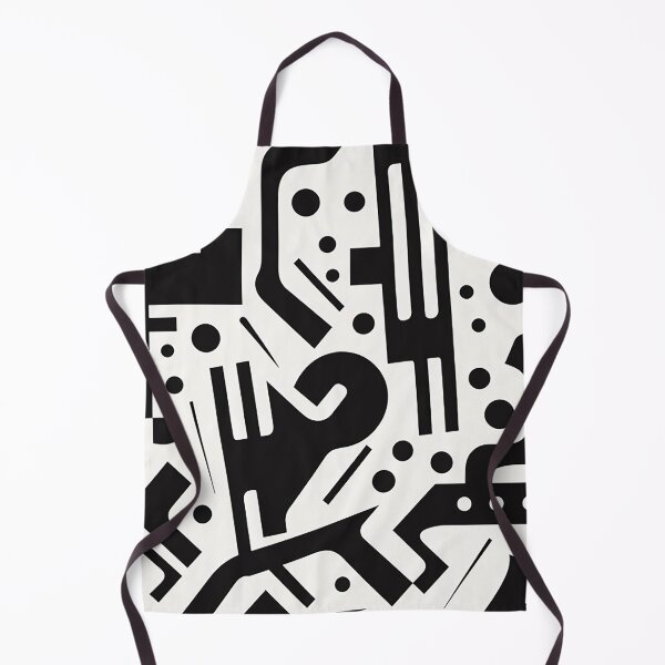 Item preview, Monochrome Geometry - Bold Abstract Shapes in Black and White designed and sold by PaintbrushPlace.