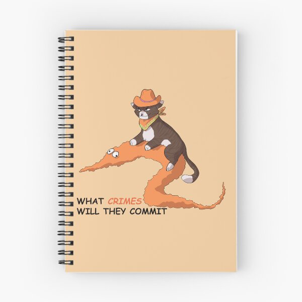 Item preview, cowboy cat and worm (orange) designed and sold by papercreatyre.