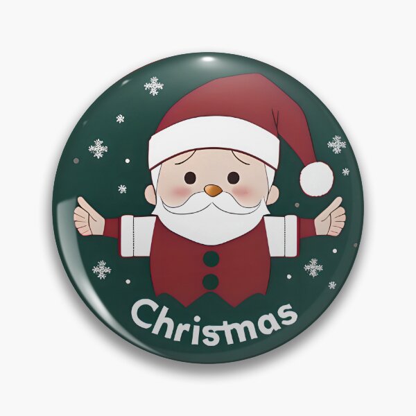 Item preview, Santa's Hugging Badge designed and sold by Pamilya.