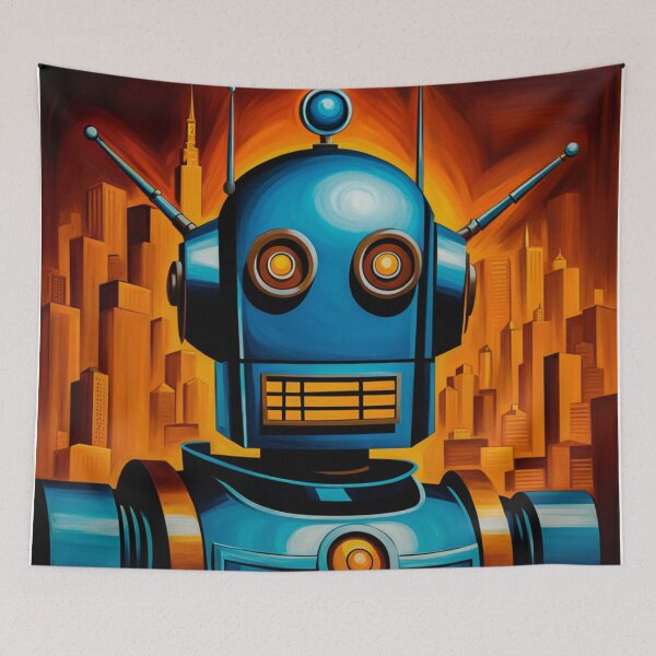 Item preview, Robot Portrait  designed and sold by RobotAIArt.