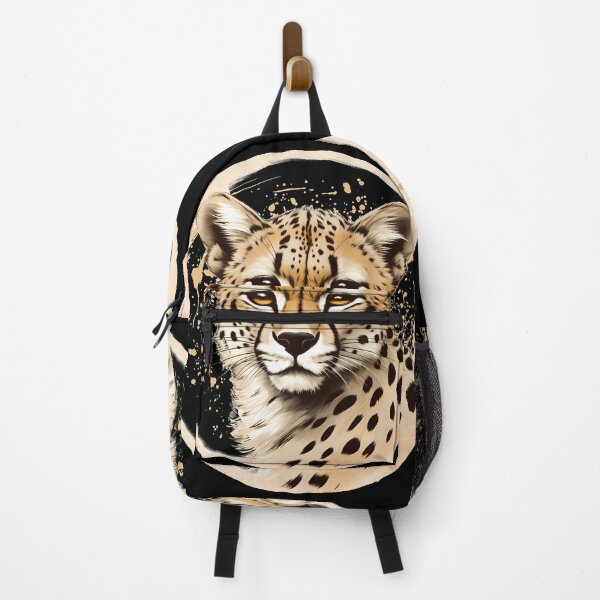 Item preview, Spotted wild cat cheetah head, african jungle cat illustration designed and sold by NBSStore.