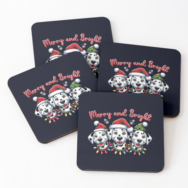 Item preview, Santa Hat Dalmatians - Christmas Holiday Charm and Festive  Dog Fun  designed and sold by madtoyman.