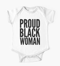 stolze schwarze Frau Baby Body Kurzarm