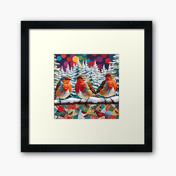 Aperçu de l'œuvre Robin Redbreast 12 - Charmante scène de Red Robin créée et vendue par Artekinium.