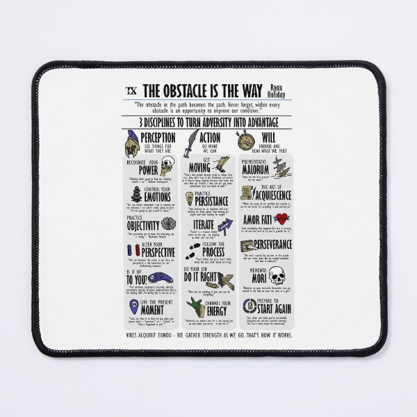 Item preview, The Obstacle is the way Visual Summary (Ryan Holiday) designed and sold by TKsuited.