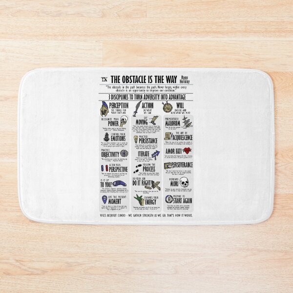 Item preview, The Obstacle is the way Visual Summary (Ryan Holiday) designed and sold by TKsuited.