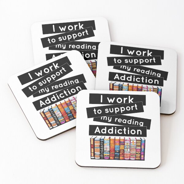 Item preview, I Work To Support My Reading Addiction designed and sold by Fareslid ⭐⭐⭐⭐⭐.