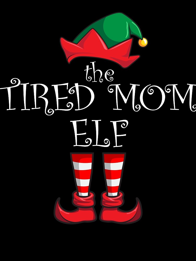 Thumbnail 3 von 3, Tuch, The Tired Mom Elf Funny Christmas Elf Tired Mom Elf Gear designt und verkauft von DynamicDesign.