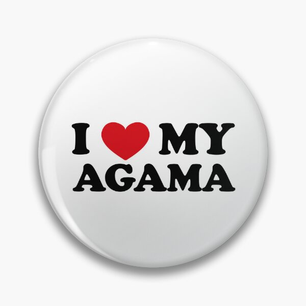 Item preview, Affectionate Reptilian: I Love My Agama designed and sold by EmeraldeaArt.