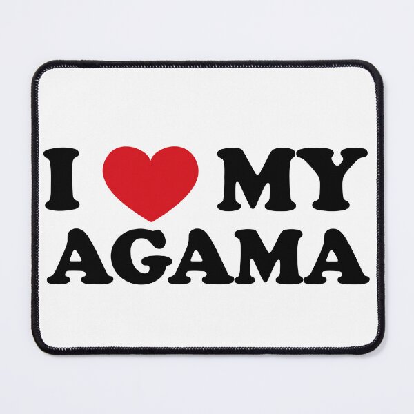 Item preview, Affectionate Reptilian: I Love My Agama designed and sold by EmeraldeaArt.