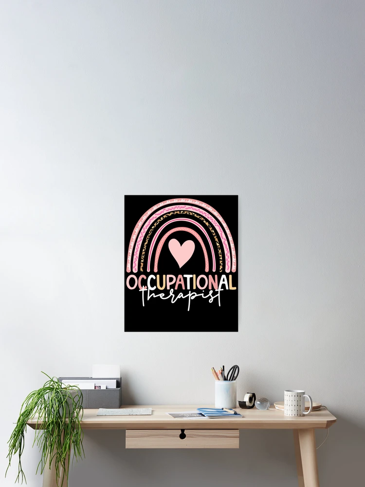 Thumbnail 2 von 3, Poster, Occupational Therapist Boho Rainbow Occupational Therapist Gear designt und verkauft von DynamicDesign.