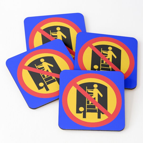 Item preview, Carriage riding safety sign Deutsche Bahn designed and sold by Green-over-red.