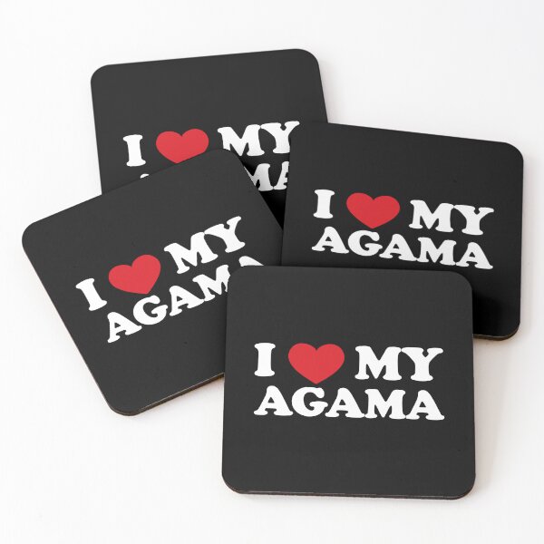 Item preview, Affectionate Reptilian: I Love My Agama /white/ designed and sold by EmeraldeaArt.