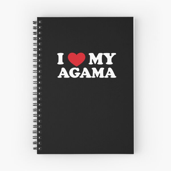 Item preview, Affectionate Reptilian: I Love My Agama /white/ designed and sold by EmeraldeaArt.