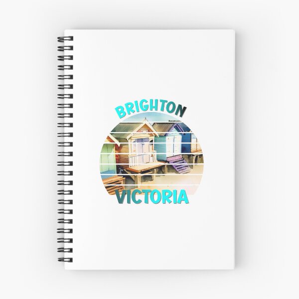 Item preview, Brighton Victoria Beach Boxes Retro Sunset Illustration Art designed and sold by adriana-holmes.