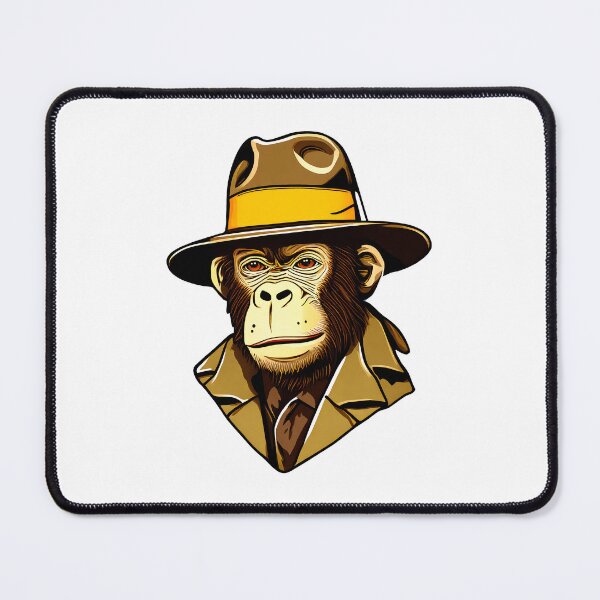 Item preview, Adventurer monkey in hat explores the world designed and sold by BubblyDelight.