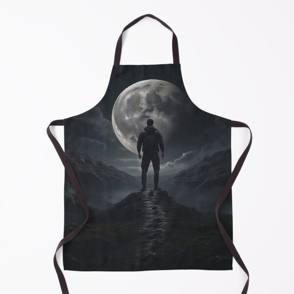 Item preview, Solitude under Moonlight - Lone Man Embracing the Nigh designed and sold by Fafa ND.