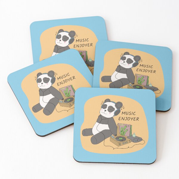 Item preview, The audiophile panda, MUSIC ENJOYER designed and sold by DerPadyTyp.