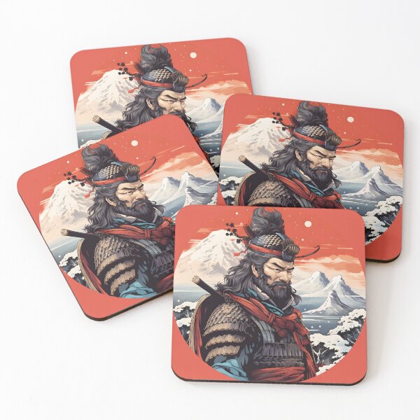 Item preview, Ukiyo-e samurai Winter moutains designed and sold by Anbe_design.