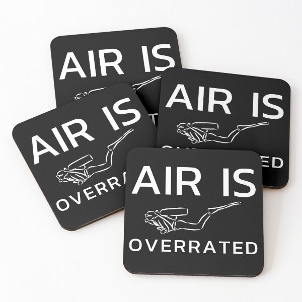 Item preview, air is overrated, funny graphics for diving addict designed and sold by in-leggings.