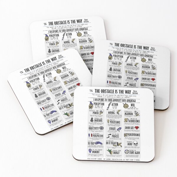 Item preview, The Obstacle is the way Visual Summary (Ryan Holiday) designed and sold by TKsuited.