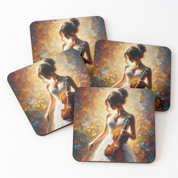 Item preview, Painting Woman playing violin designed and sold by PINKSOUL1977.