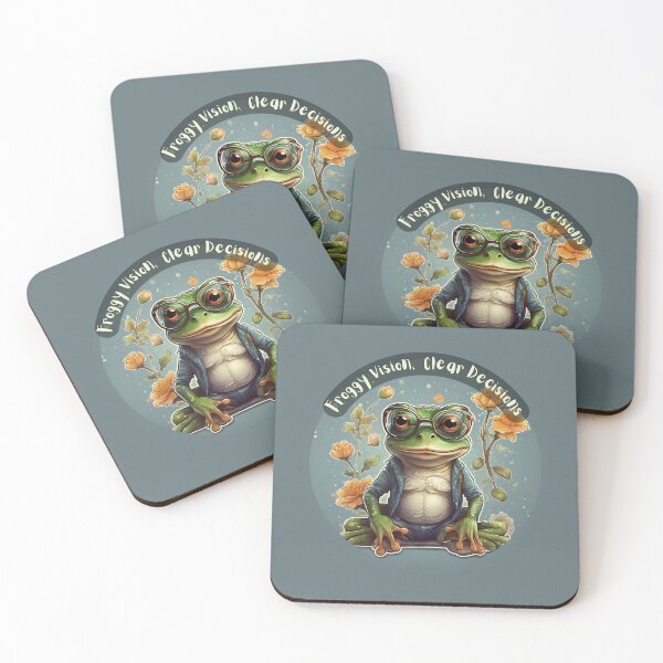 Item preview, Froggy Vision, Clear Decisions - Whimsical Frog Art designed and sold by Frogs All Mighty  & Friends.