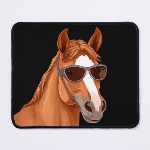 Item preview, Funny Brown Horse Wearing Sunglasses, Cute Illustration designed and sold by NBSStore.