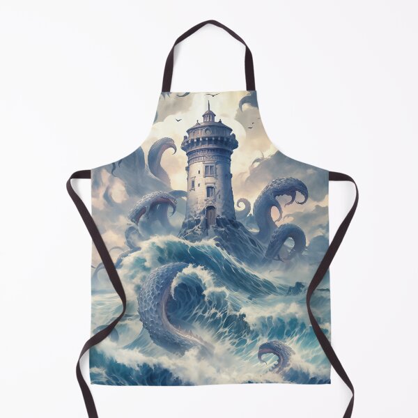 Item preview, A lighthouse and a sea monster designed and sold by PetsArt.