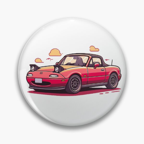 Artikelvorschau, Ein roter Mazda MX-5 Miata in einer süßen Edition. Ein Produkt für JDM-Automobilbegeisterte. entworfen und verkauft von Wroblito.