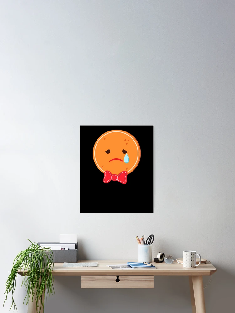 Imagen 2 de 3, Póster con la obra Gingerbread Man Emoticons Crying Gingerbread Emoticon Gear, diseñada y vendida por DynamicDesign.