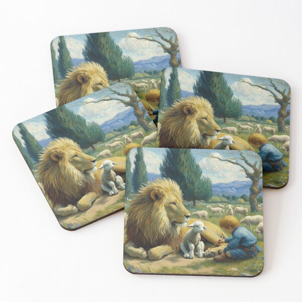 Item preview, Boy, Lion, and Lamb designed and sold by Paper Bee Gift Shop.
