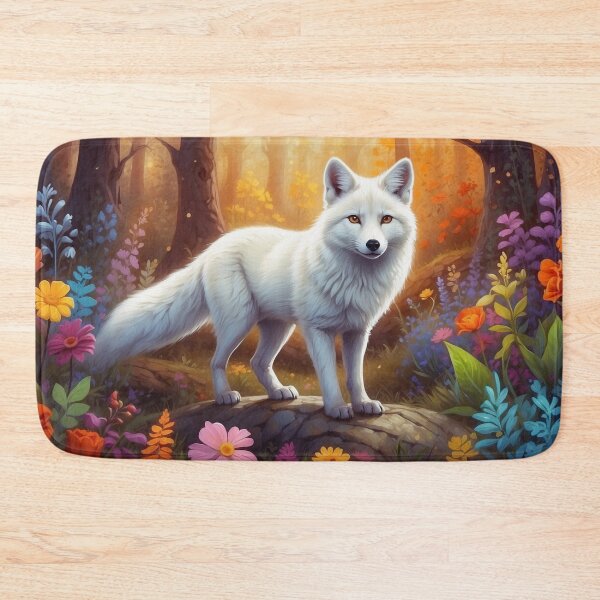 Item preview, Mystic Forest Sentinel: The Arctic Fox designed and sold by Nick Seidel.